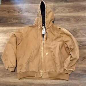 Carhartt Jacket Men XXL Brown Washed Duck Active Durable Workwear Classic